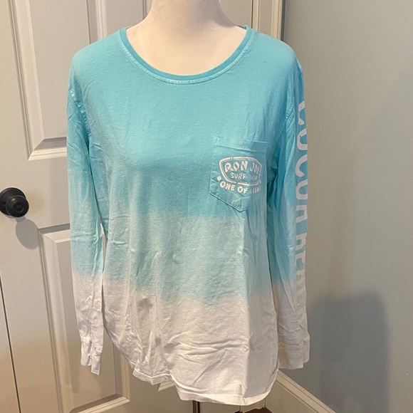 Ron Jon Tops - Ron Jon Surf Shop Aqua Long Sleeve Tee